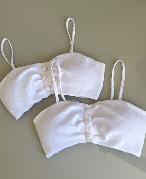 Cropped Botões Branco