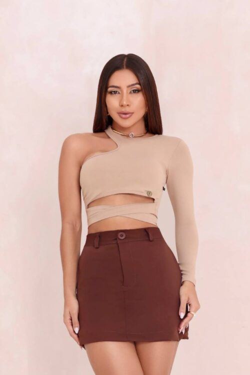 Shorts/saia Alfaiataria Marrom