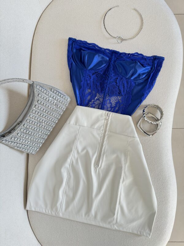 Cropped Corset Lisa Azul
