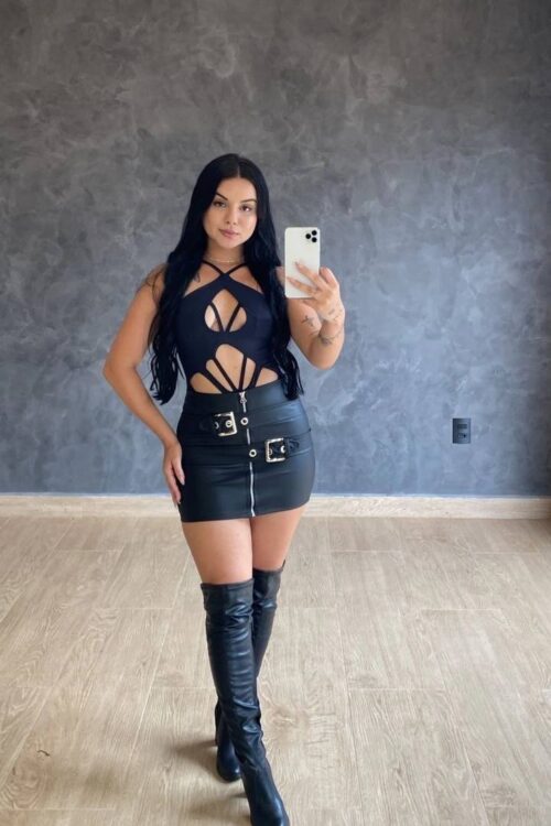 Body Misty Poliamida Preto