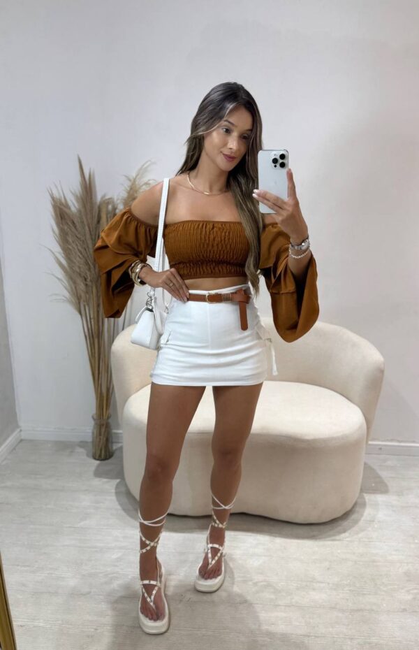 Cropped Lastex Manga Sino Longa - Imagem 7