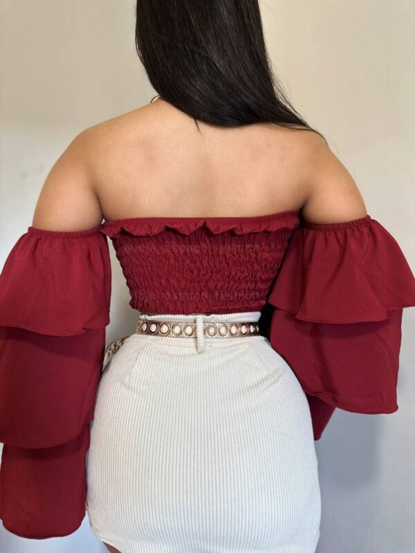 Cropped Lastex Manga Sino Longa - Imagem 10