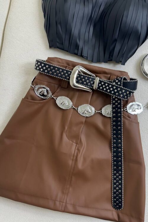 Cropped Courino Franjas Preto
