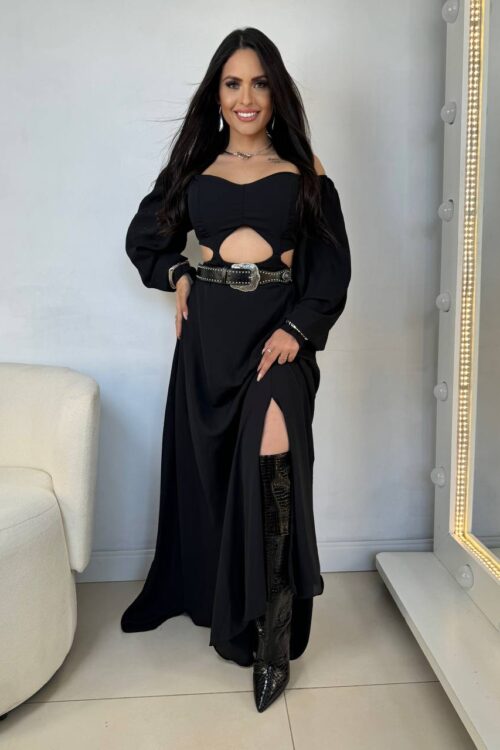 Vestido Kenia Longo Preto