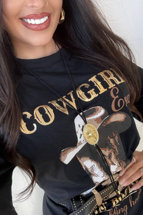 Vestido/Camisetão Max Cowgirl Preto