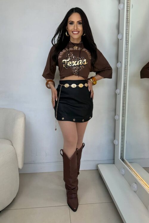 Shorts/Saia Ilhós Dourado