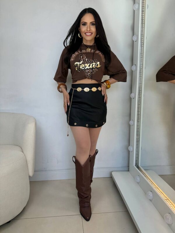 Shorts/Saia Ilhós Dourado