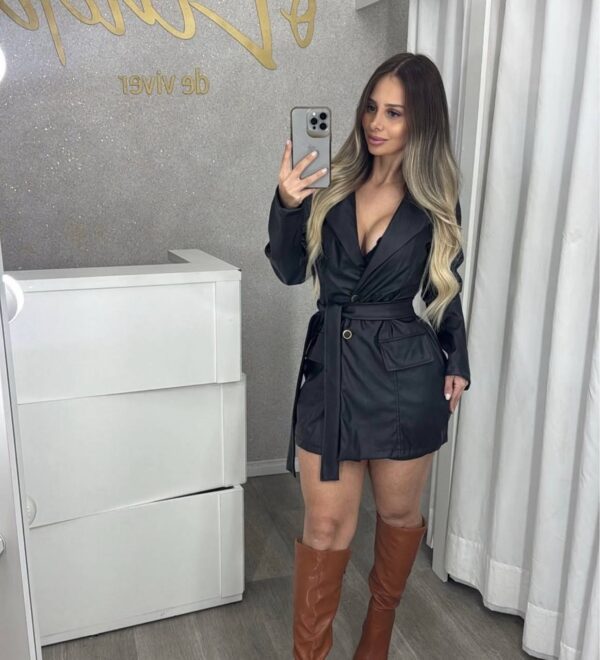 Conjunto Courino Alexia Preto - Imagem 2