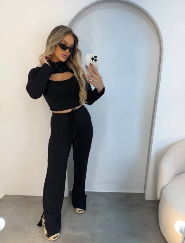 Conjunto Amanda Abertura Preto
