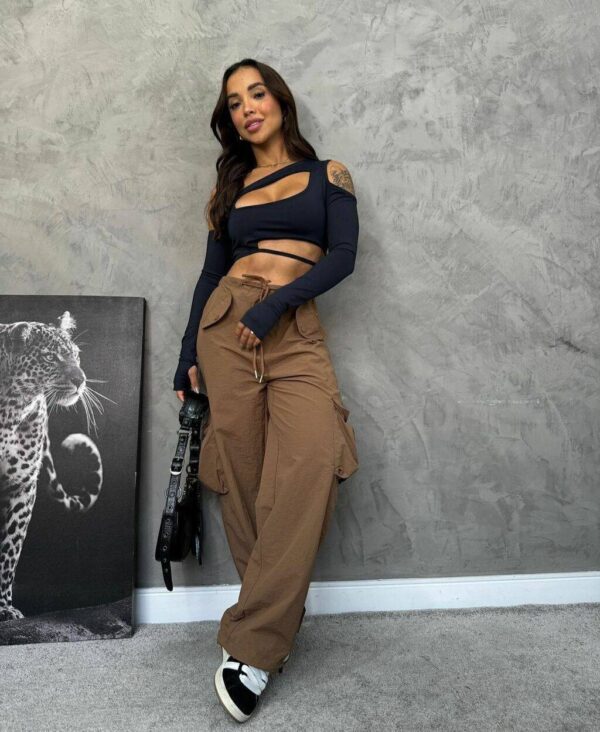 Cropped Mavie Poliamida Preto - Imagem 4