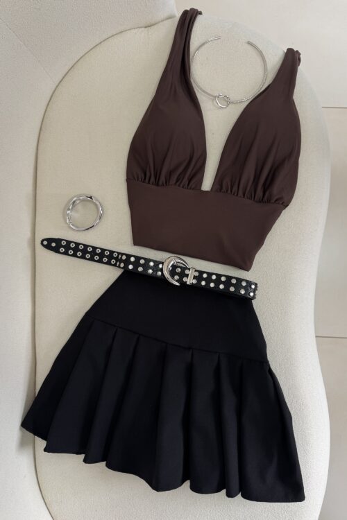 Meia Lua Duo Tacha Preto