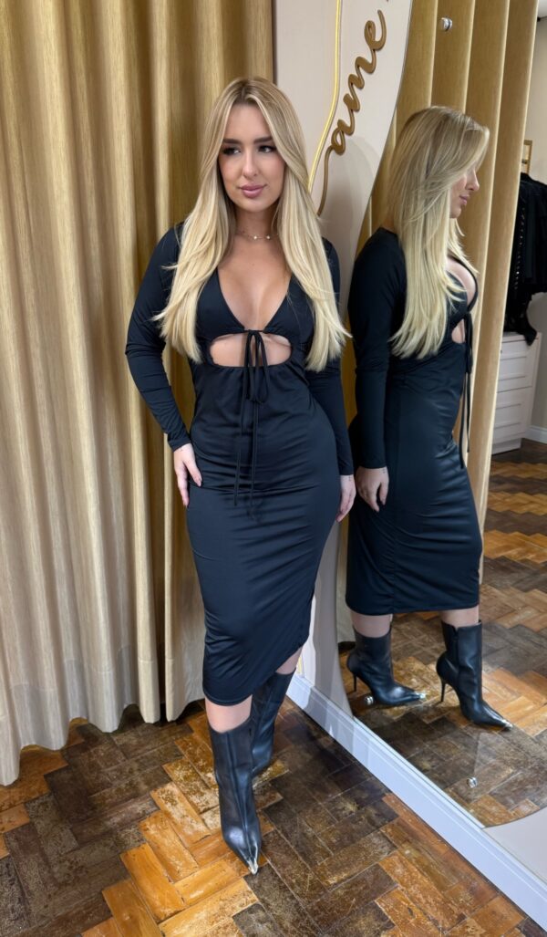 Vestido Longo Érika Preto multiformas - Imagem 2