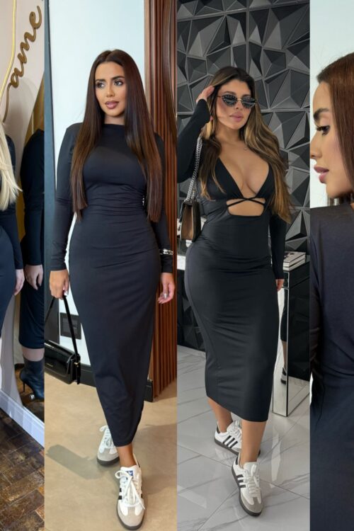 Vestido Longo Érika Preto multiformas