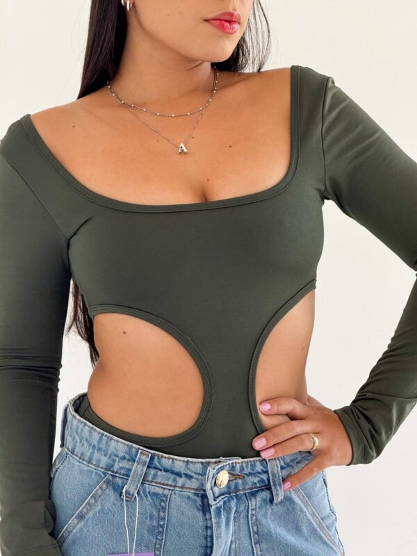 Body Penélope Poliamida Verde - Imagem 4