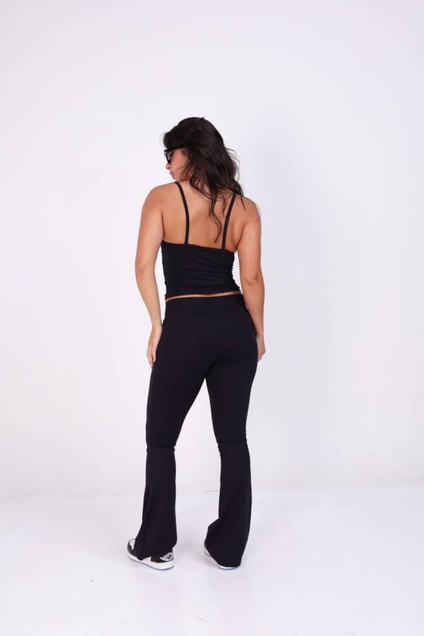 Calça Flare Poliamida Preta - Imagem 10