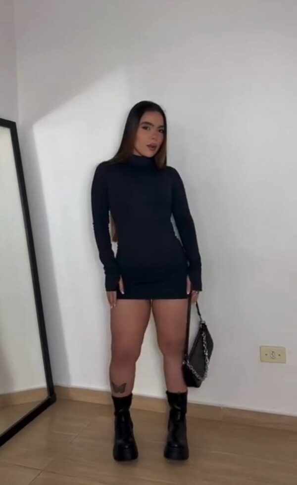 Vestido Poliamida Iara Preto - Imagem 9
