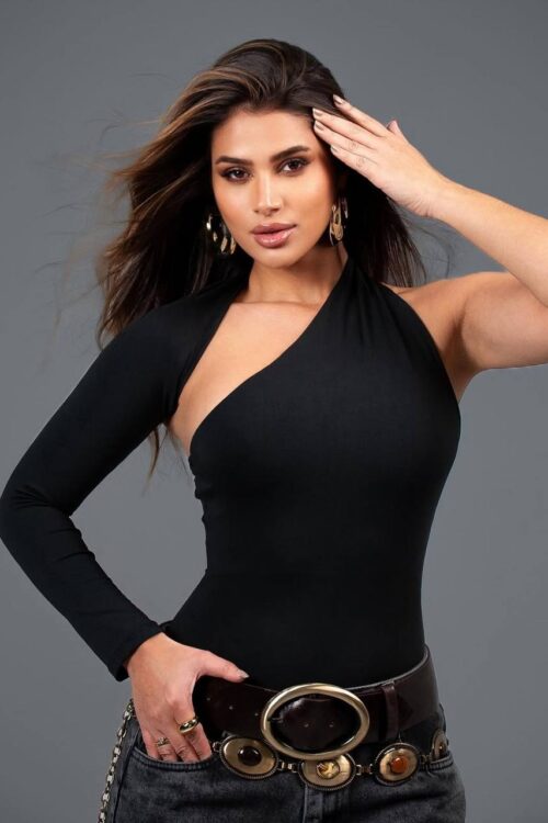 Body Poliamida Margot Preto