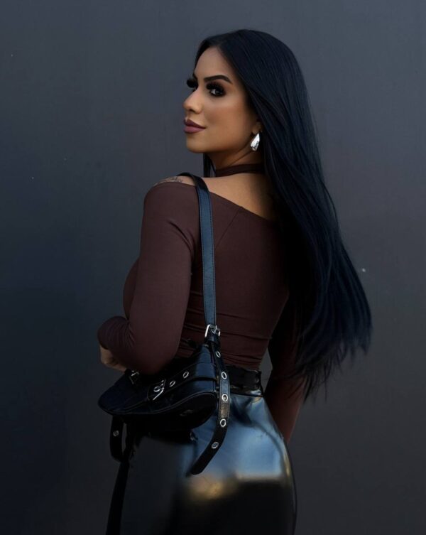 Body Poliamida Sammy Marrom - Imagem 3