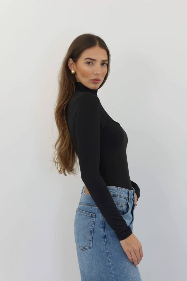 Body Poliamida Helo Choker Preto - Imagem 8