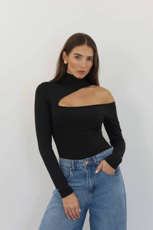Body Poliamida Helo Choker Preto
