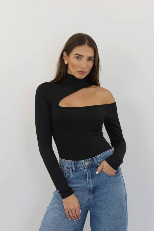 Body Poliamida Helo Choker Preto