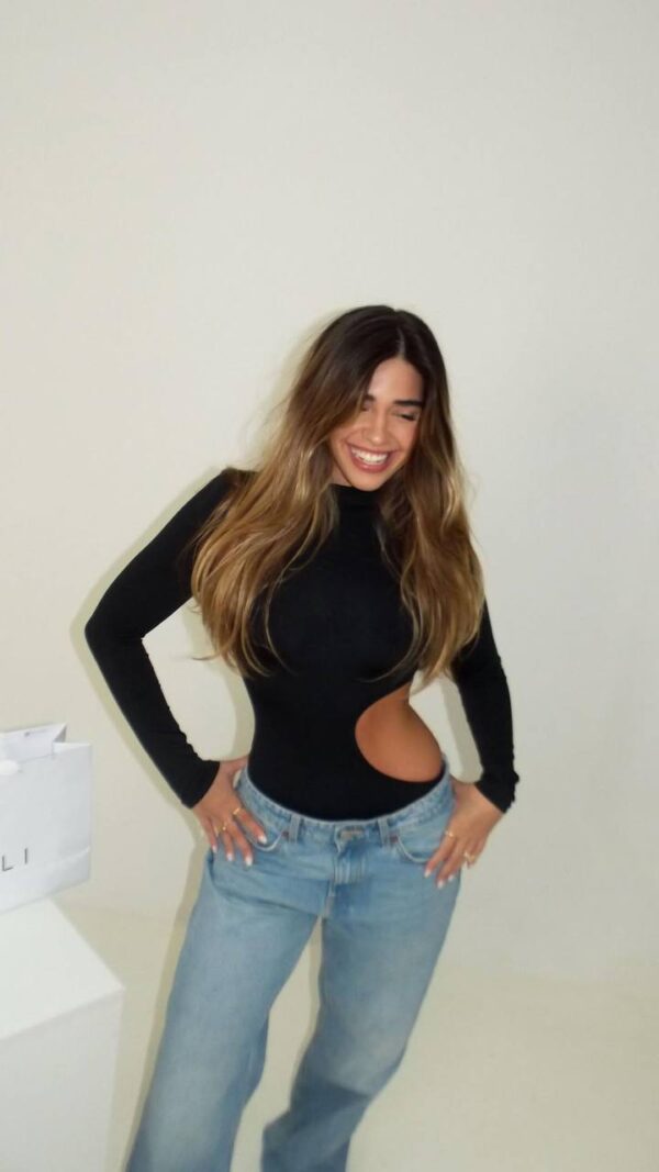 Body Poliamida Abertura Lateral Preto - Imagem 2