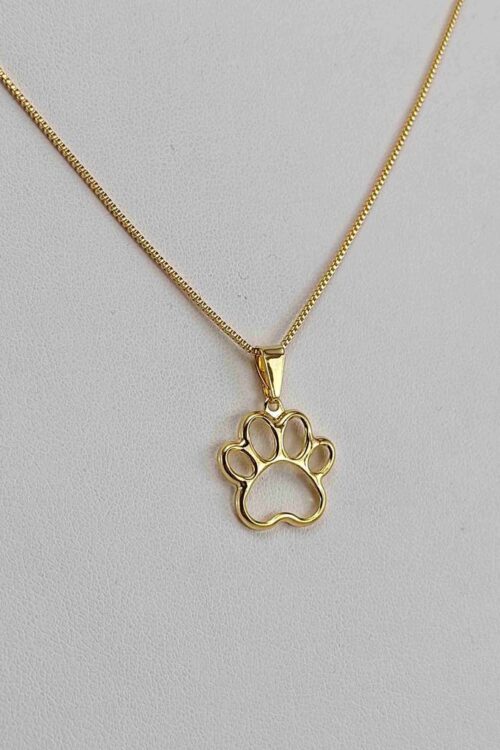 Colar Folheado a Ouro - Pata pet