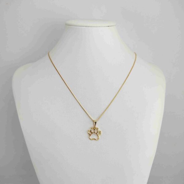 Colar Folheado a Ouro - Pata pet - Imagem 3