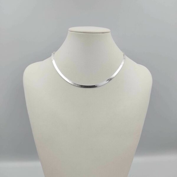 Colar Choker Folheada A Prata - Fita 3 Mm - Imagem 5