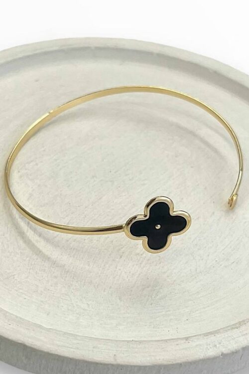 Bracelete Folheado A Ouro - Fino Trevo