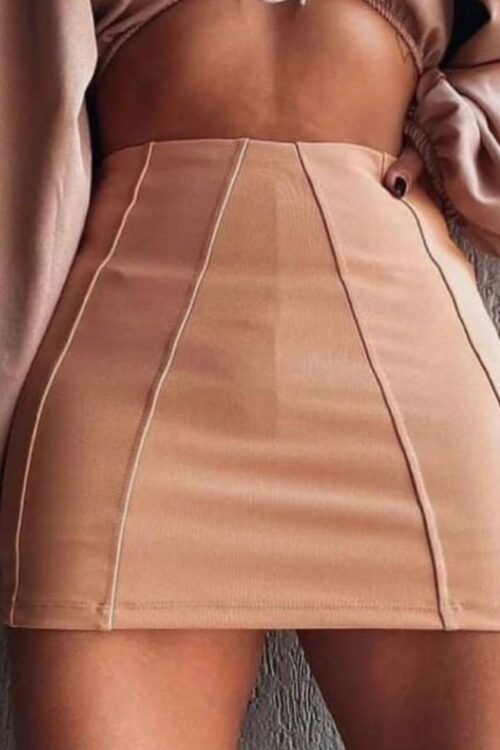 Saia Shorts Bengaline Marrom
