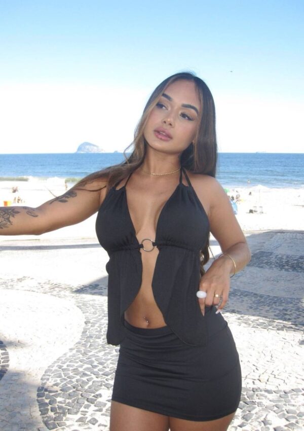Top Cropped Wendy Suplex Preto - Imagem 8