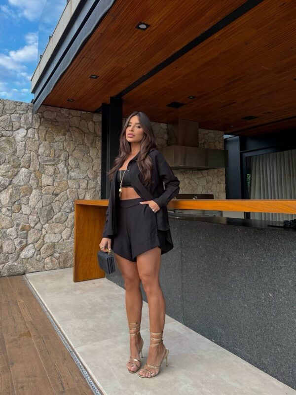 Conjunto Maresias Visco Flame Preto - Imagem 5