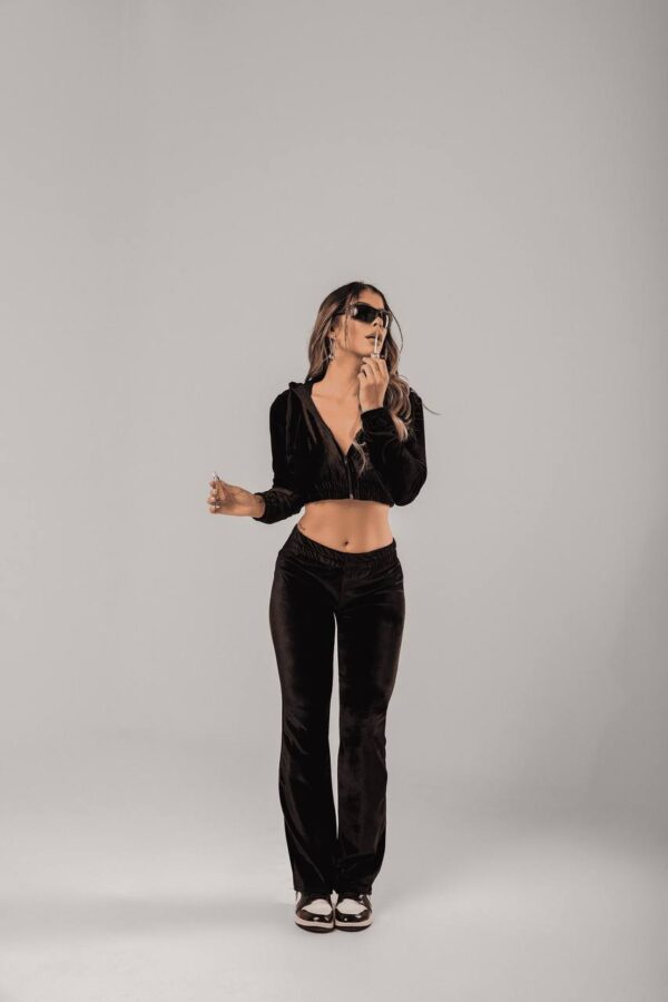 Conjunto Veludo Zaf Preto - Imagem 6