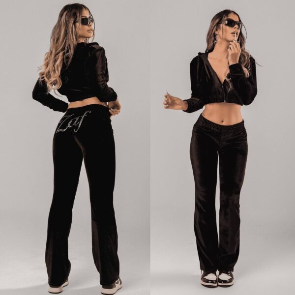 Conjunto Veludo Zaf Preto