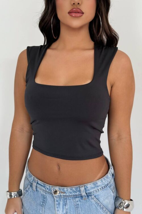 Cropped Vicky Preto