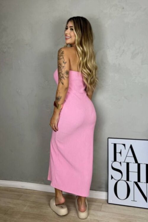 Vestido Tomara Que Caia Mid Valentina Rosa