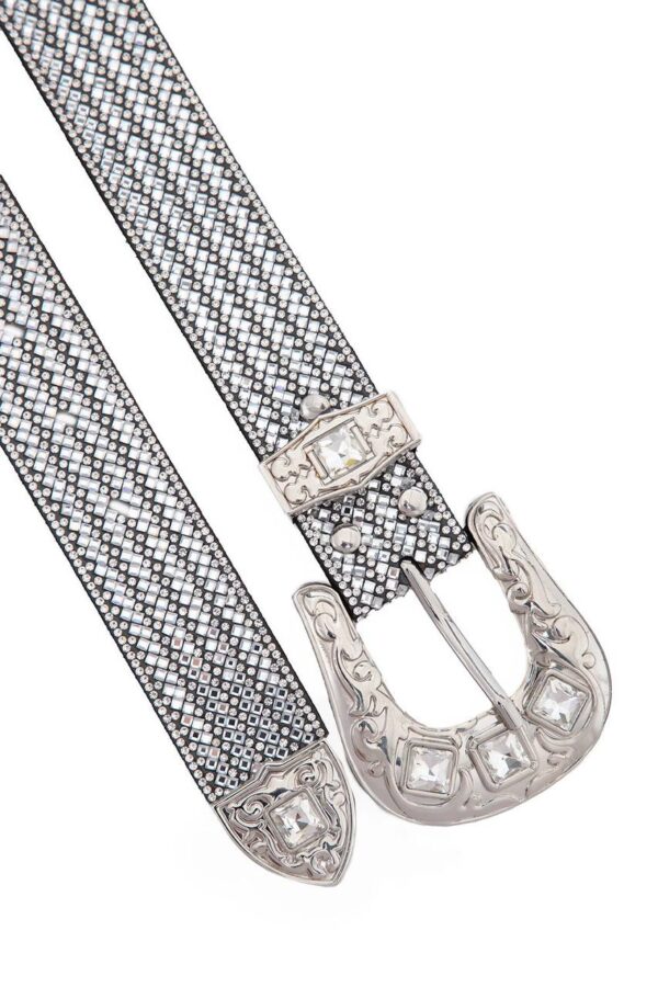 Cinto Country Strass Luxo Prata - Imagem 4
