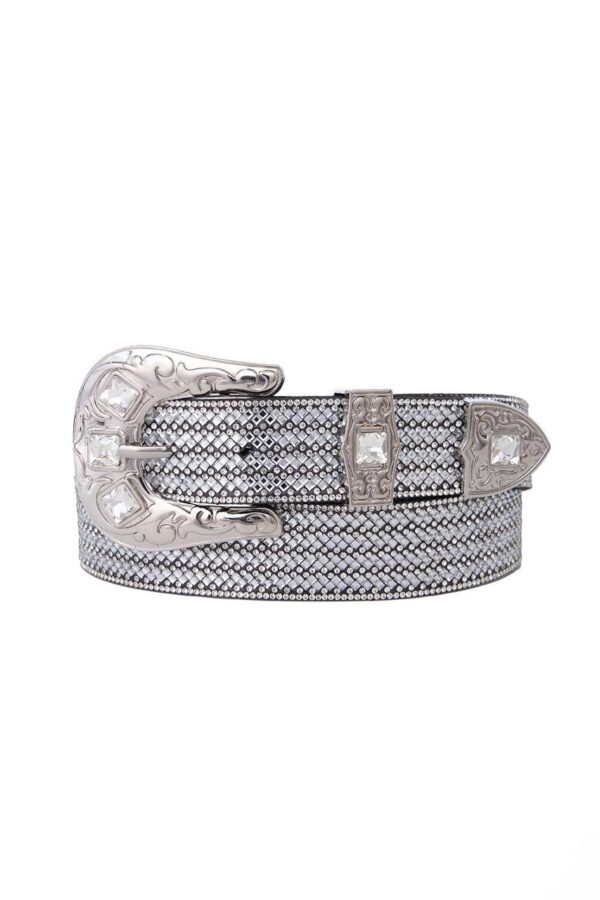 Cinto Country Strass Luxo Prata - Imagem 6