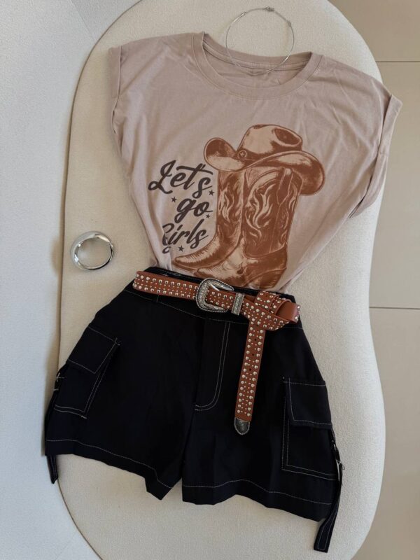 Shorts Cargo Preto Amanda