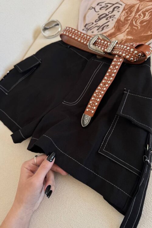 Shorts Cargo Preto Amanda
