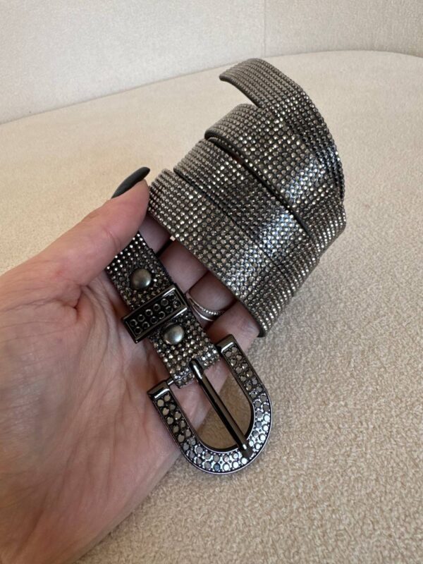 Cinto Grafite Com Strass Shine - Imagem 4