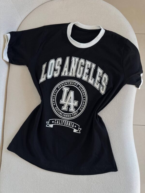 T-shirts Los Angeles Preta