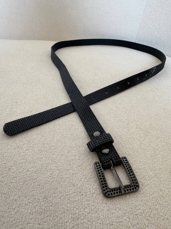 Cinto Preto Com Strass Shine - Imagem 2