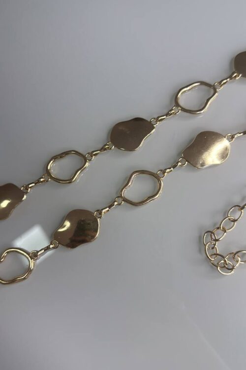 Cinto Corrente Orgânico Dourado