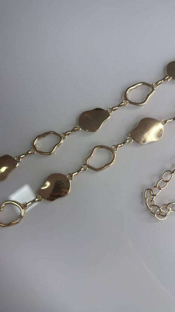 Cinto Corrente Orgânico Dourado - Imagem 2