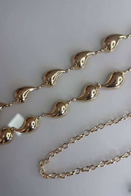 Cinto Corrente Gota Dourado
