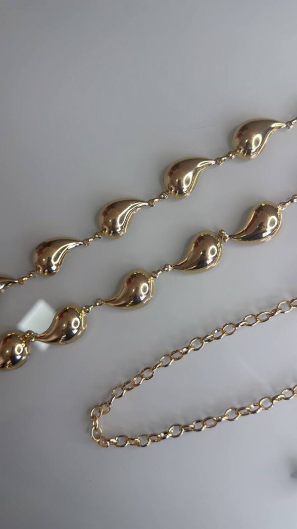 Cinto Corrente Gota Dourado - Imagem 2