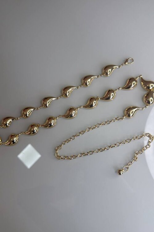 Cinto Corrente Gota Dourado