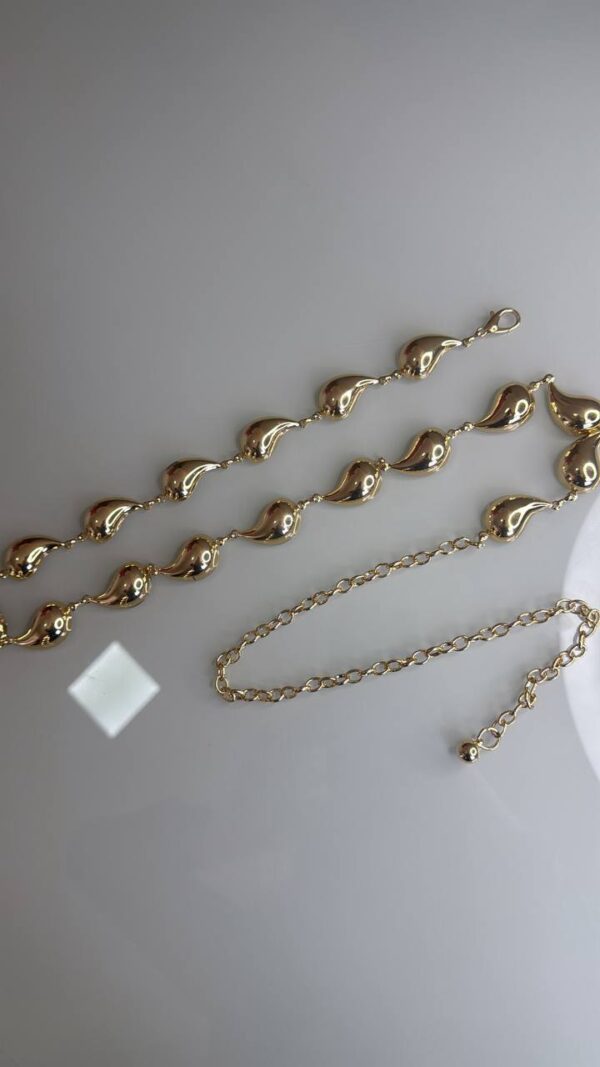 Cinto Corrente Gota Dourado